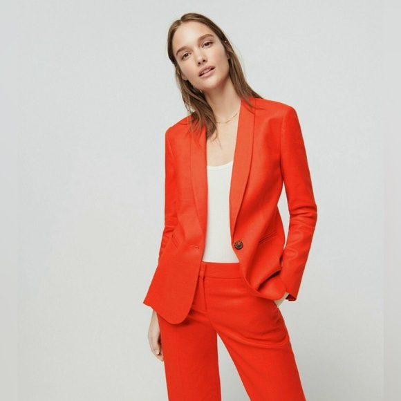 J. Crew Jackets & Blazers - J.CREW Parke Blazer in Linen Brilliant Sunset H9710 Size 14 NWT Retails: $178